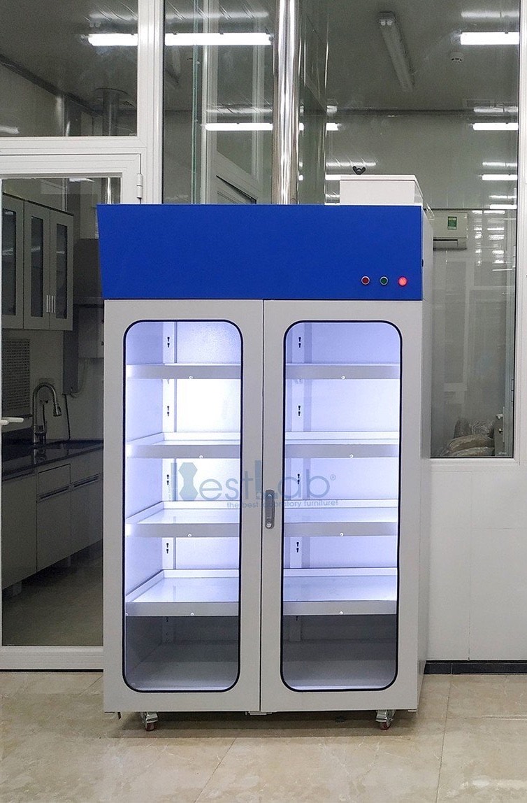 Tủ đựng hóa chất có khử mùi cho phòng thí nghiệm